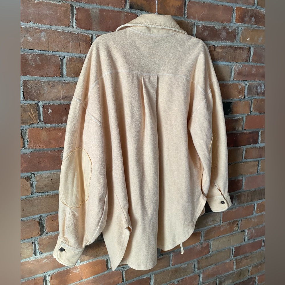 FREE PEOPLE Ruby shacket peach size small oversized - Picture 12 of 13